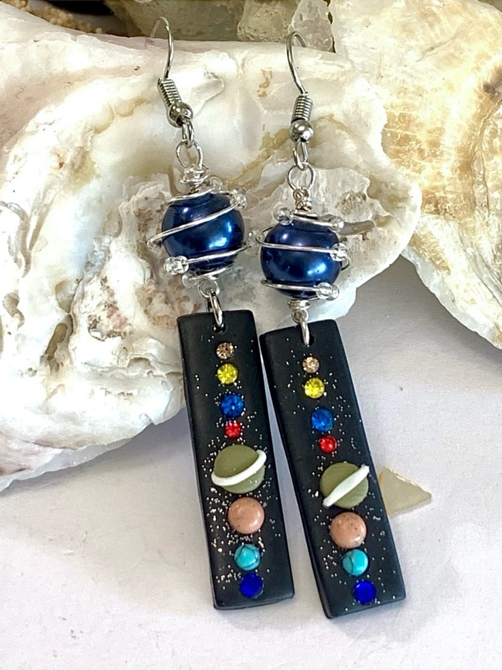 Out of this World Beaded Solar System Earrings